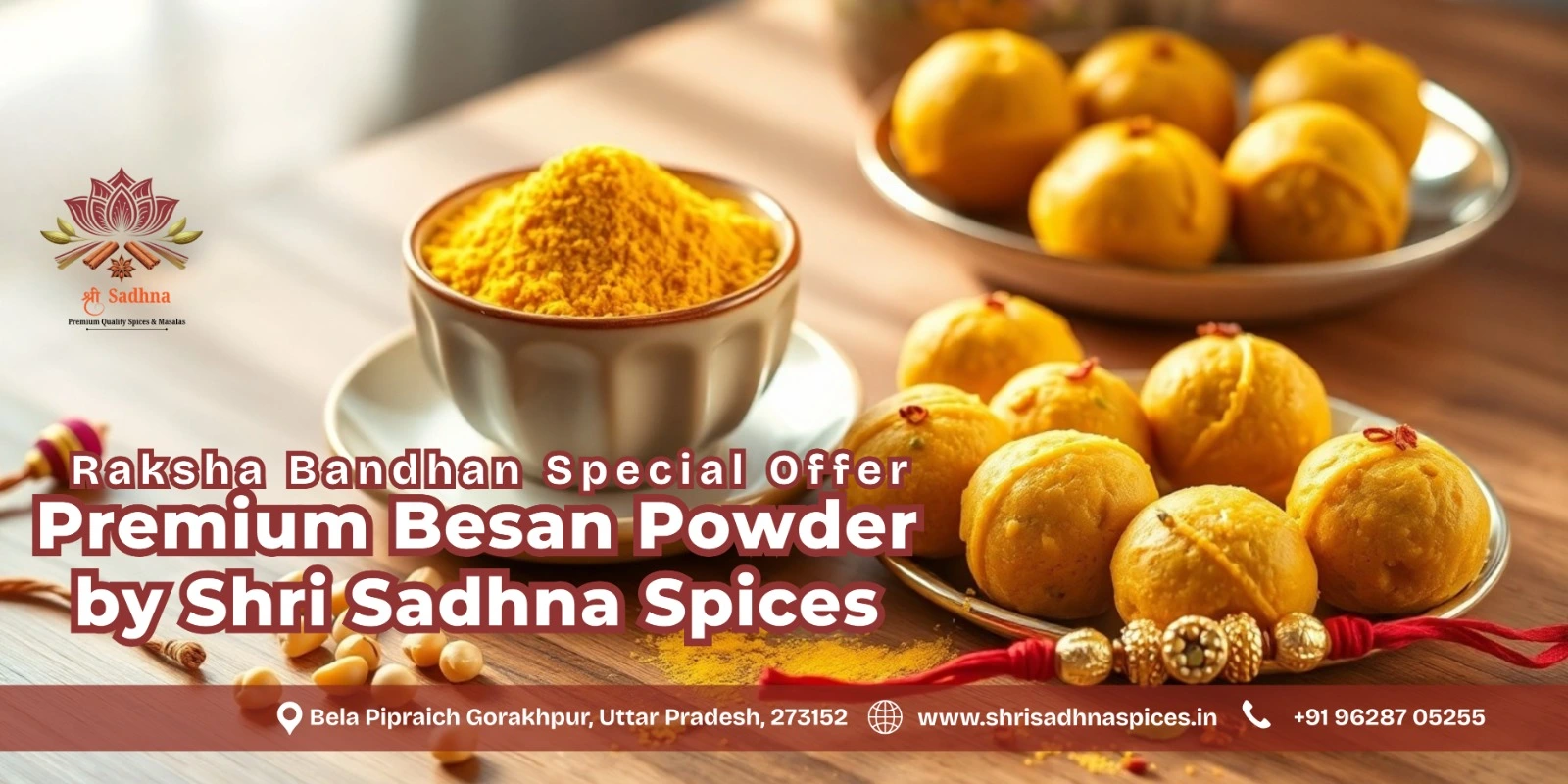 Raksha Bandhan Special Offer â€“ Premium Besan Powder by Shri Sadhna Spices